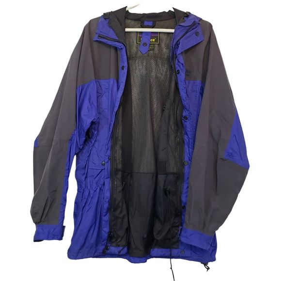 Solstice Microshed Men's XL Hooded Blue and Black Jacket - Picture 1 of 11